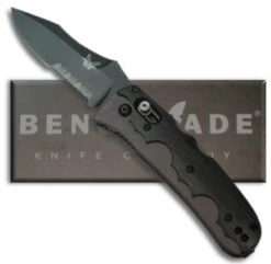 Benchmade Snody 4200SBK Auto Resistor Knife (3.45" Black Serr)
