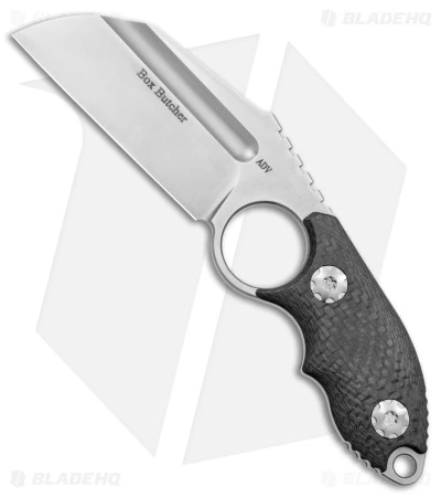 Andre De Villiers Box Butcher Fixed Blade Knife Carbon Fiber (3.75" Satin) 1 Andre De Villiers Box Butcher Fixed Blade Knife Carbon Fiber (3.75" Satin)
