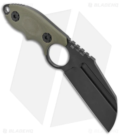 Andre De Villiers Box Butcher Fixed Blade Knife OD Green G-10 (3.75" Black) 2 Andre De Villiers Box Butcher Fixed Blade Knife OD Green G-10 (3.75" Black) - Image 2