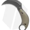 Bastinelli Creations B.A.K. Karambit Fixed Blade Knife OD Green (3.25" Black)