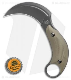 Bastinelli Creations B.A.K. Karambit Fixed Blade Knife OD Green (3.25" Black) 7 Bastinelli Creations B.A.K. Karambit Fixed Blade Knife OD Green (3.25" Black) -Benchmade Knife Sale Bastinelli Creations B.A.K Fixed Blade 3D OD Green BHQ 115146 LS Bottlecap