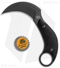 Bastinelli Creations B.A.K. Karambit Fixed Blade Knife Black G-10 (3.25" Black) -Benchmade Knife Sale Bastinelli Creations BAK Black PVD BAS213B BHQ 86907 jr bottlecap