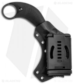 Bastinelli Creations B.A.K. Karambit Fixed Blade Knife Black G-10 (3.25" Black) -Benchmade Knife Sale Bastinelli Creations BAK Black PVD BAS213B BHQ 86907 jr sheath