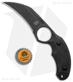 Bastinelli Creations HARPY Karambit Fixed Blade Black (3.25" Black SW) -Benchmade Knife Sale Bastinelli Creations HARPY Fixed Black BHQ 98864 jr bottlecap