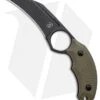 Bastinelli Creations HARPY Karambit Fixed Blade OD Green (3.25" Black SW)