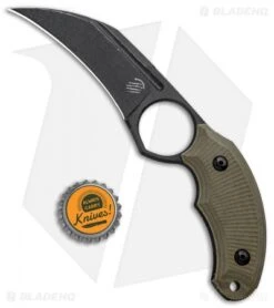 Bastinelli Creations HARPY Karambit Fixed Blade OD Green (3.25" Black SW) 7 Bastinelli Creations HARPY Karambit Fixed Blade OD Green (3.25" Black SW) -Benchmade Knife Sale Bastinelli Creations HARPY Fixed OD Green BHQ 98865 jr bottlecap