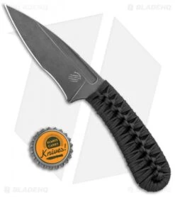 Bastinelli Creations SIN Fixed Blade Knife Menuki (3.75" Black SW) -Benchmade Knife Sale Bastinelli Creations Sin Fixed Blade Menuki Black Black SW BHQ 124357 jr bottlecap