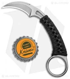 Bastinelli PiKa Picoeur Karambit Fixed Blade Knife Wrapped (1" Stonewash) -Benchmade Knife Sale Bastinelli PiKa Picoeur Karambit Wrapped SW BAS202W BHQ 101511 jr bottlecap