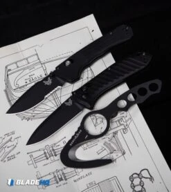 Benchmade 5750BK Mini Presidio II Automatic Knife (3.2" Black) -Benchmade Knife Sale Benchmade 10 BLK Rescue Hook Safety Cutter Black Molded Sheath BHQ 51404 kp plans web