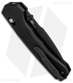 Benchmade 407SBK Vallation AXIS-Assist Knife Black (3.7" Black Serr) -Benchmade Knife Sale Benchmade 407SBK Vallation AXIS Assist Black Black Serr BHQ 84270 jr side