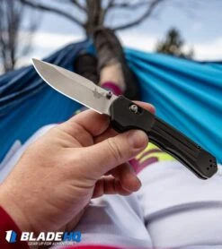 Benchmade 427 Mini Vallation AXIS-Assist Knife Black (3.2" Satin) -Benchmade Knife Sale Benchmade 427 Mini Vallation AXIS Assist Knife Black Satin BHQ 97770 kp hammock web