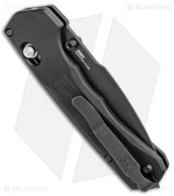 Benchmade 427SBK Mini Vallation AXIS-Assist Knife Black (3.2" Black Serr) -Benchmade Knife Sale Benchmade 427BK Mini Vallation AXIS Assist Black Black Serr 427SBK BHQ 97771 jr side