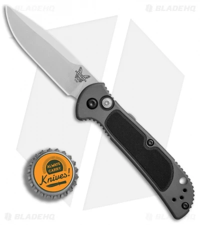 Benchmade 9750 Mini Coalition Automatic Knife Gray Al/Black G-10 (2.9" Satin) 4 Benchmade 9750 Mini Coalition Automatic Knife Gray Al/Black G-10 (2.9" Satin) - Image 4