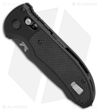 Benchmade Triage Automatic Knife Black (3.35" Black Serr) 9160SBK 3 Benchmade Triage Automatic Knife Black (3.35" Black Serr) 9160SBK - Image 3