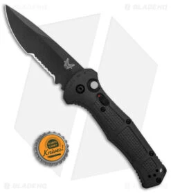 Benchmade Claymore Automatic Knife Black Grivory (3.6" Black Serr) 9070SBK 7 Benchmade Claymore Automatic Knife Black Grivory (3.6" Black Serr) 9070SBK -Benchmade Knife Sale Benchmade Claymore Auto Ranger Black Grivory Black Serr 9070SBK 1 BHQ 118570 jr bottlecap