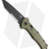 Benchmade Claymore Tanto Automatic Knife OD Green (3.6" Black Serr) 9071SBK-1