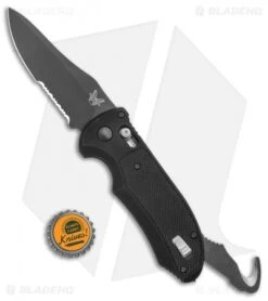 Benchmade Triage AXIS Lock Automatic Knife (3.58" Black Serr) 9170SBK -Benchmade Knife Sale Benchmade Triage AXIS Lock Auto Black Serr 9170SBK BHQ 15157 jr bottlecap