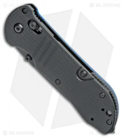 Benchmade 917SBK-1901 Triage Axis Lock Knife Black G-10 (3.4" Black Serr) -Benchmade Knife Sale Benchmade Triage Axis Lock black G 10 Black Serr 917SBK 1901 BHQ 105738 jr spine