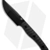 Bestech Knives Heidi Blacksmith#2 Fixed Blade Knife Carbon Fiber (3.9" Black)