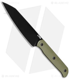 CJRB Silax Fixed Blade Knife Green G-10 (5.1" Black AR-RPM9)