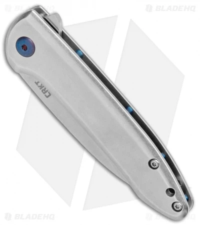 CRKT Delineation Spring Assisted Frame Lock Knife Stainless Steel (3" Satin) 2 CRKT Delineation Spring Assisted Frame Lock Knife Stainless Steel (3" Satin) - Image 2