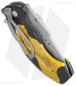 CRKT Elishewitz Horus Spring Assisted Knife Orange/Black (3.125" BB) 1150 -Benchmade Knife Sale CRKT Elishewitz Horus SA Orange Black BB 1150 BHQ 68641 jr side