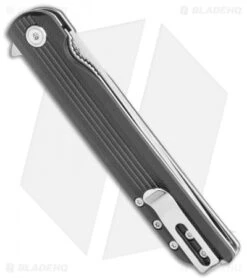 CRKT Large LCK + Spring Assisted Liner Lock Knife Black G-10 (3.6" Satin) 3810 -Benchmade Knife Sale CRKT Large LCK SA LL Black G 10 Satin 3810 BHQ 119337 jr side