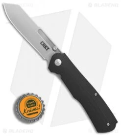 CRKT Radic Spring Assisted Knife Black G-10 (3.3" Satin) 6040 -Benchmade Knife Sale CRKT Radic Black G10 satin BHQ 76682 er bottlecap