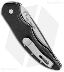 CRKT Ruger Knives High-Brass Spring Assisted Knife Black (3.19" Satin) R2601 -Benchmade Knife Sale CRKT Ruger High Brass SA Black Satin R2601 BHQ 76850 jr side