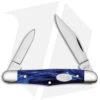 Case Cutlery Small Swell Center Jack Knife Smooth Blue Pearl KiriniteÂ®