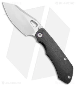 Custom Knife Factory Rotten EVO 3.0 Frame Lock Knife Black Titanium (4" Satin)