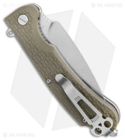 Daggerr Discover Knives Urban2 Liner Lock Knife Olive FRN (3.5" Stonewash) -Benchmade Knife Sale Daggerr Discover Knives Wocket Olive SW WKFRNOLSWSR BHQ 180550 KC side