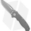Demko Knives AD20.5 Clip Point Shark Lock Knife Textured Titanium (3" SW 3V)