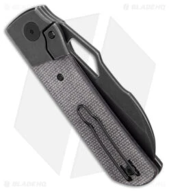 Divo Knives Stout Frame Lock Knife Titanium/Black Micarta (3" BW) -Benchmade Knife Sale Divo Knives Stout FL Ti Black Micarta Black Wash BHQ 176276 jr side