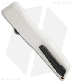 EOS Harpoon OTF Auto Dagger Knife White Stormtrooper Al/Ti (3.75" White/Satin) -Benchmade Knife Sale EOS Harpoon OTF Auto Black White Stormtrooper White BHQ 169132 jr side