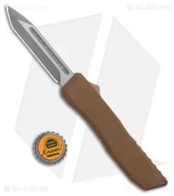 EOS Harpoon OTF Automatic Knife Tanto Bronze Alum/Flame (3.75" Stonewash) -Benchmade Knife Sale EOS Harpoon OTF Auto Tanto Bronze Aluminum Flame SW BHQ 176941 jr bottlecap