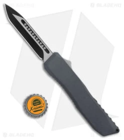 EOS Harpoon OTF Automatic Knife Tanto Gunmetal Alum/Black (3.75" Two-Tone) -Benchmade Knife Sale EOS Harpoon OTF Auto Tanto Gunmetal Aluminum Black Black BHQ 176933 jr bottlecap