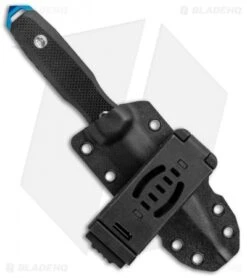 EOS Mini Thresher Fixed Blade Knife Black (3.6" Black) W/ Custom Sheath -Benchmade Knife Sale EOS Mini Thresher Spike Fixed Blade Black Blue Sheath 1301 S BHQ 120708 jr sheath