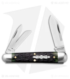 GEC Tidioute Cutlery Shaffer Farm Whittler Mint Chocolate Jigged Bone (2" Satin)