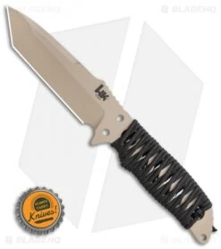 HK Fray Tanto Fixed Blade Knife Black Rubber (4.25" FDE) 55243 -Benchmade Knife Sale HK Fray Tanto Fixed Blade Knife Black Paracord 4.25 FDE 55243 BHQ 100259 LS Bottlecap