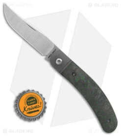 Jack Wolf Knives Javelina Jack Knife Fat Carbon Dark Matter Green (2.83" Satin) -Benchmade Knife Sale Jack Wolf Knives Javelina Jack Slipjoint Knife F Carb DM Green 2in Satin BHQ 141961 td size