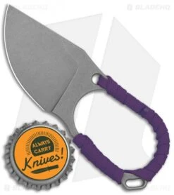 Jake Hoback Jeremiah Johnson Fixed Blade Knife Purple Cord Wrap (2" Stonewash) -Benchmade Knife Sale Jake Hoback Jeremiah Johnson Fixed Blade Purple Cord Wrap SW BHQ 135196 jr bottlecap