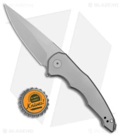 Jake Hoback Knives OneSam Frame Lock Knife Stonewash Titanium(3.25" Stonewash) -Benchmade Knife Sale Jake Hoback Knives OneSam FL SW Ti SW BHQ 178973 jr bottlecap