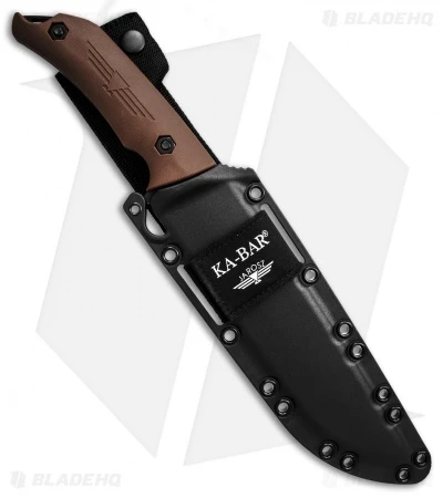 Ka-Bar Camp Turok Fixed Blade Knife Brown Ultramid (8" Black) 3 Ka-Bar Camp Turok Fixed Blade Knife Brown Ultramid (8" Black) - Image 3