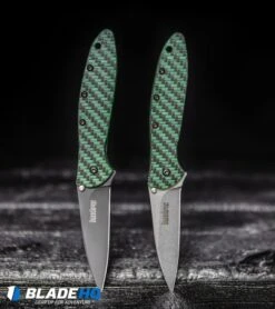 Kershaw Leek Assisted Opening Knife Glow Carbon Fiber (3" SW) 1660GLCFSW -Benchmade Knife Sale Kershaw Leek Assisted Opening Knife Glow Carbon Fiber Black 1660GLCFBLK BHQ 105133 kp glow web