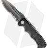 Kilimanjaro Annex Drop Point Folding Knife Black G-10 (3.375" Black Serr) 910030