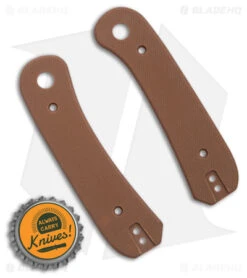 KNAFS Lander Knife Scales Brown G-10 -Benchmade Knife Sale Knafs CO Lander Scales Brown G10 BHQ 176585 td size