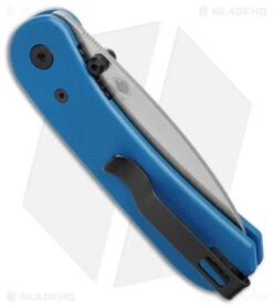 KNAFS Lander EDC Liner Lock Knife Fast Swap Scales Blue G-10 (2.75" SW) -Benchmade Knife Sale Knafs Co Lander EDC LLK Fast Swap Scales Blue G10 2in SW BHQ 147364 td side 2