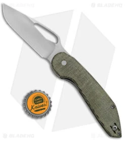Luft Concepts Avant Liner Lock Knife Black Micarta (3" Satin) -Benchmade Knife Sale Luft Concepts Avant Green Micarta Satin BHQ 147316 jr bottlecap