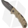MARSER Kampfer 15 Lockback Knife Tan G-10 (3.5" Black Stonewash)